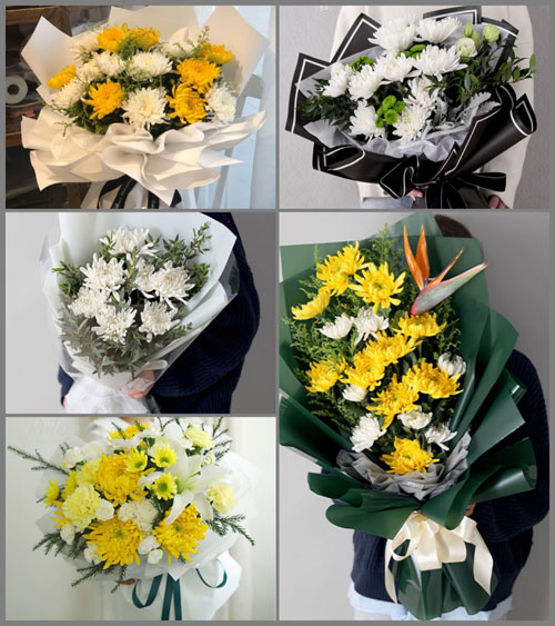 四川绵阳游仙区沉抗镇白事花束代送